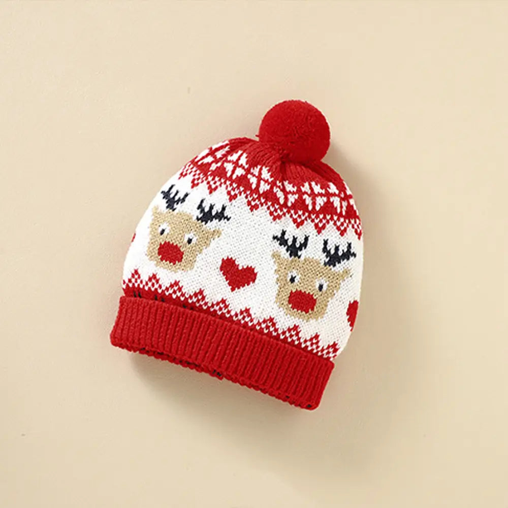 Christmas Baby Fashion One-piece Christmas Sweater with Hat