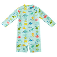 Baby Boys Full Zipper Swimwear UPF 50+ Sunsuit-Marline Life