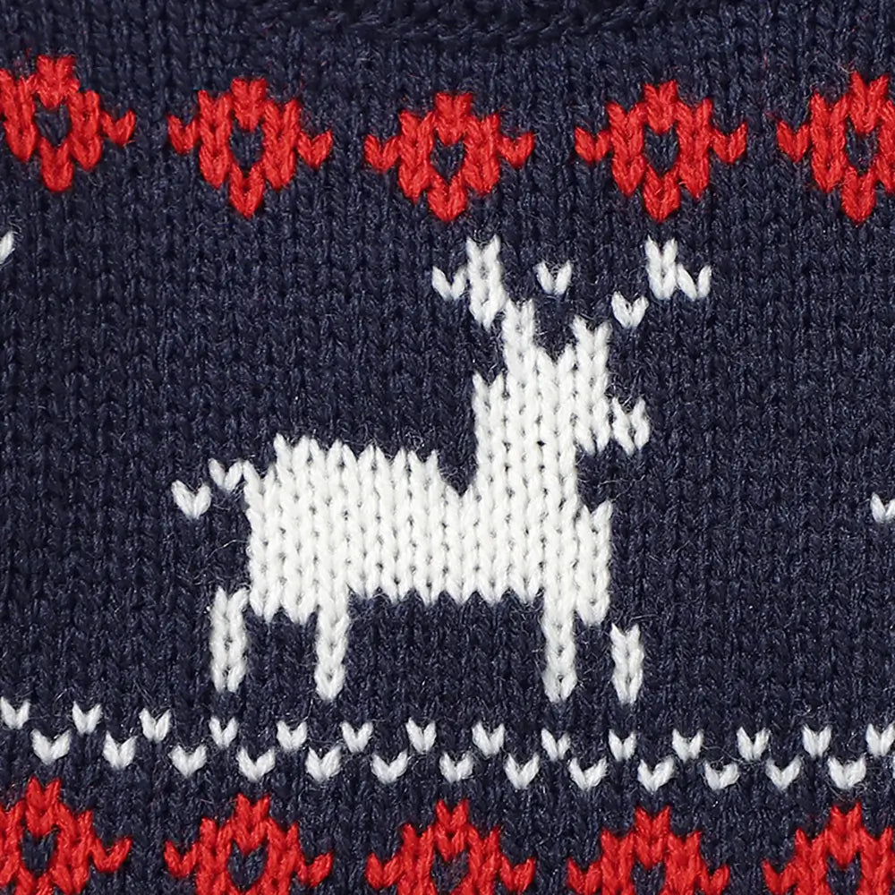 Baby Christmas Gift One-piece Sweater with Hat-Christmad Elk