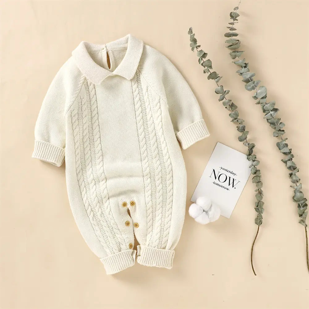 Baby Boys & Girls Sweater with Snap Buttons One-Piece Pullover