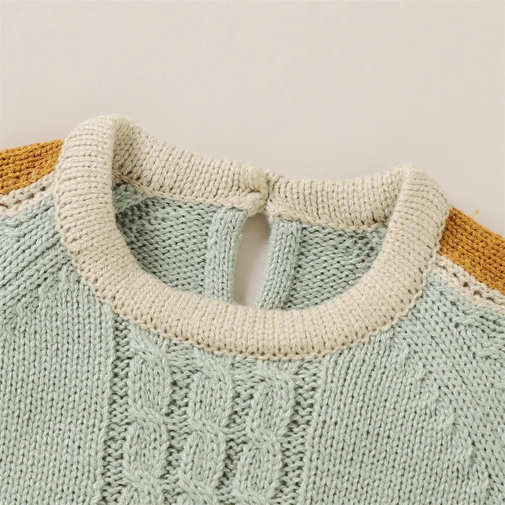 Baby One-piece Pullover Toddler Warmth Sweater with Snap Button