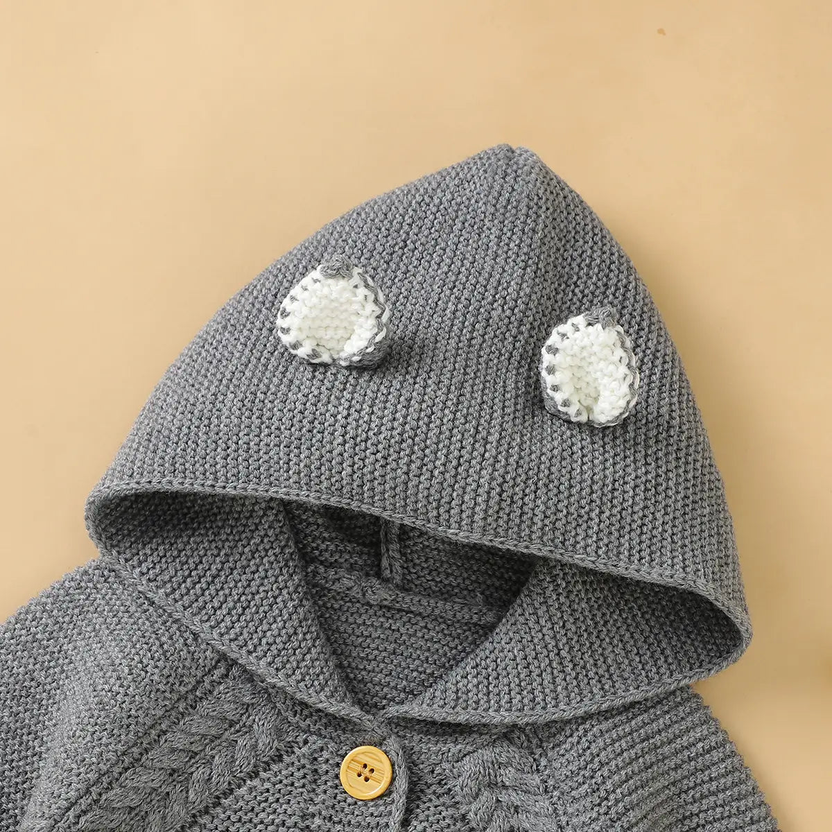 Baby One-piece Hooded Sweater Winter Warm Onesie